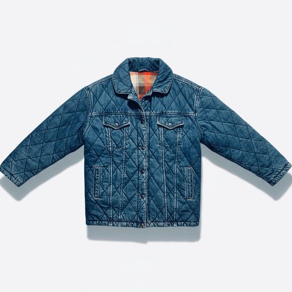 Levi’s Premium Quilted Plaid & Denim Jacket - Picture 1 of 5